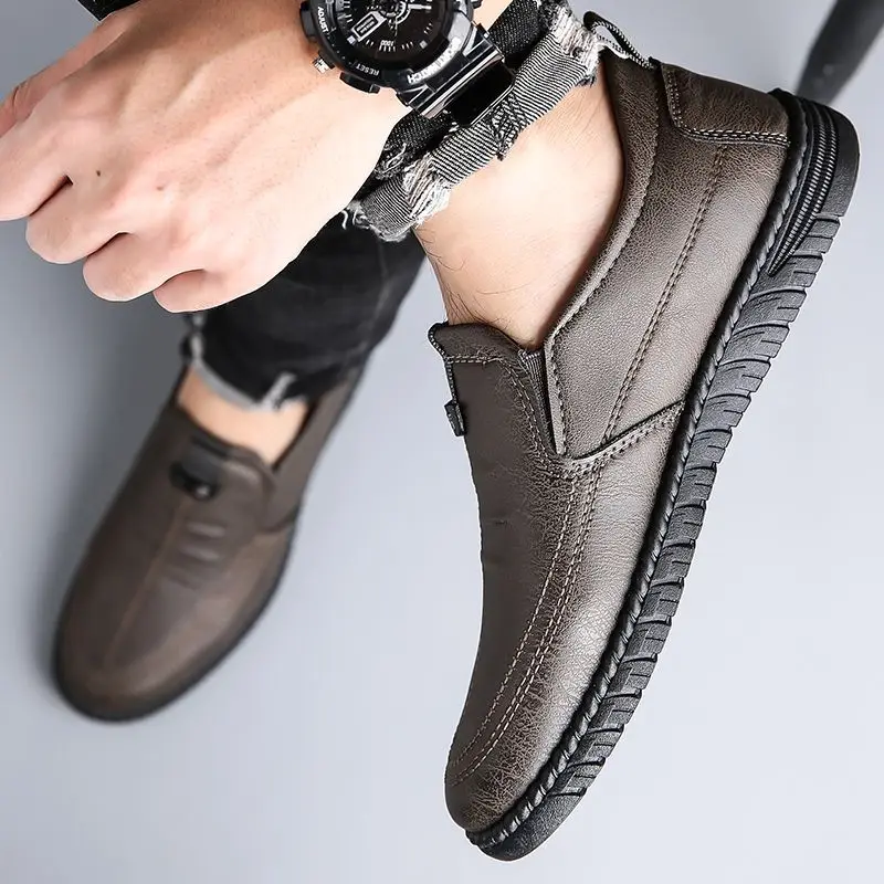 Men Shoes Clearance - Slip-on Man Casual Shoe Round Toe
