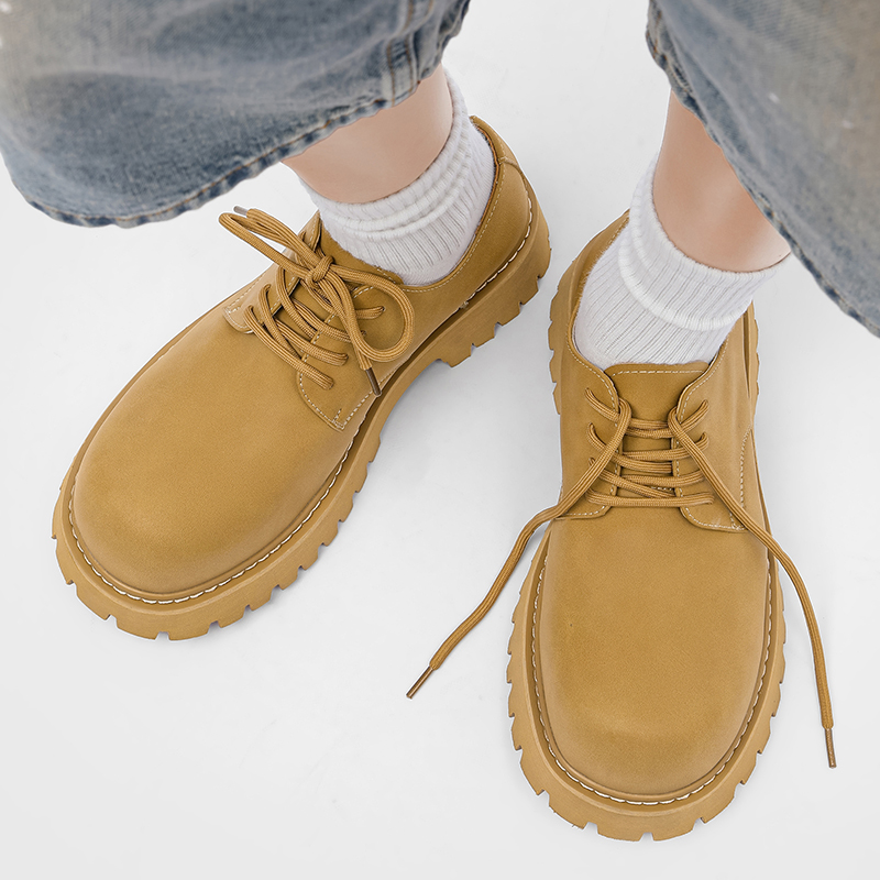 Men'S Shoes To Increase Height - Men's Spring Autumn Thick Soled Rhubarb