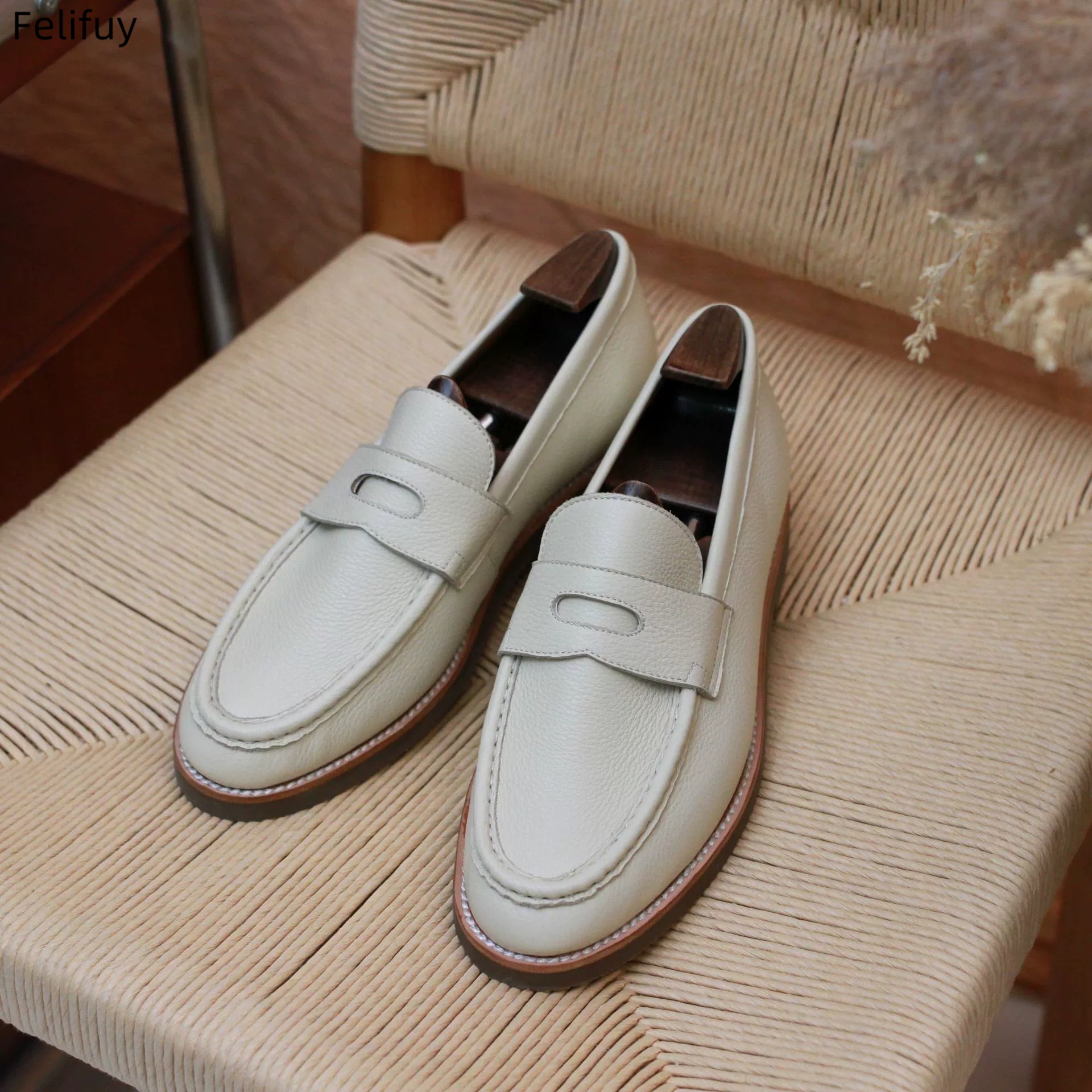 New Italian Kinds Men Genuine  - Men Shoes Kinds avaliação e preço