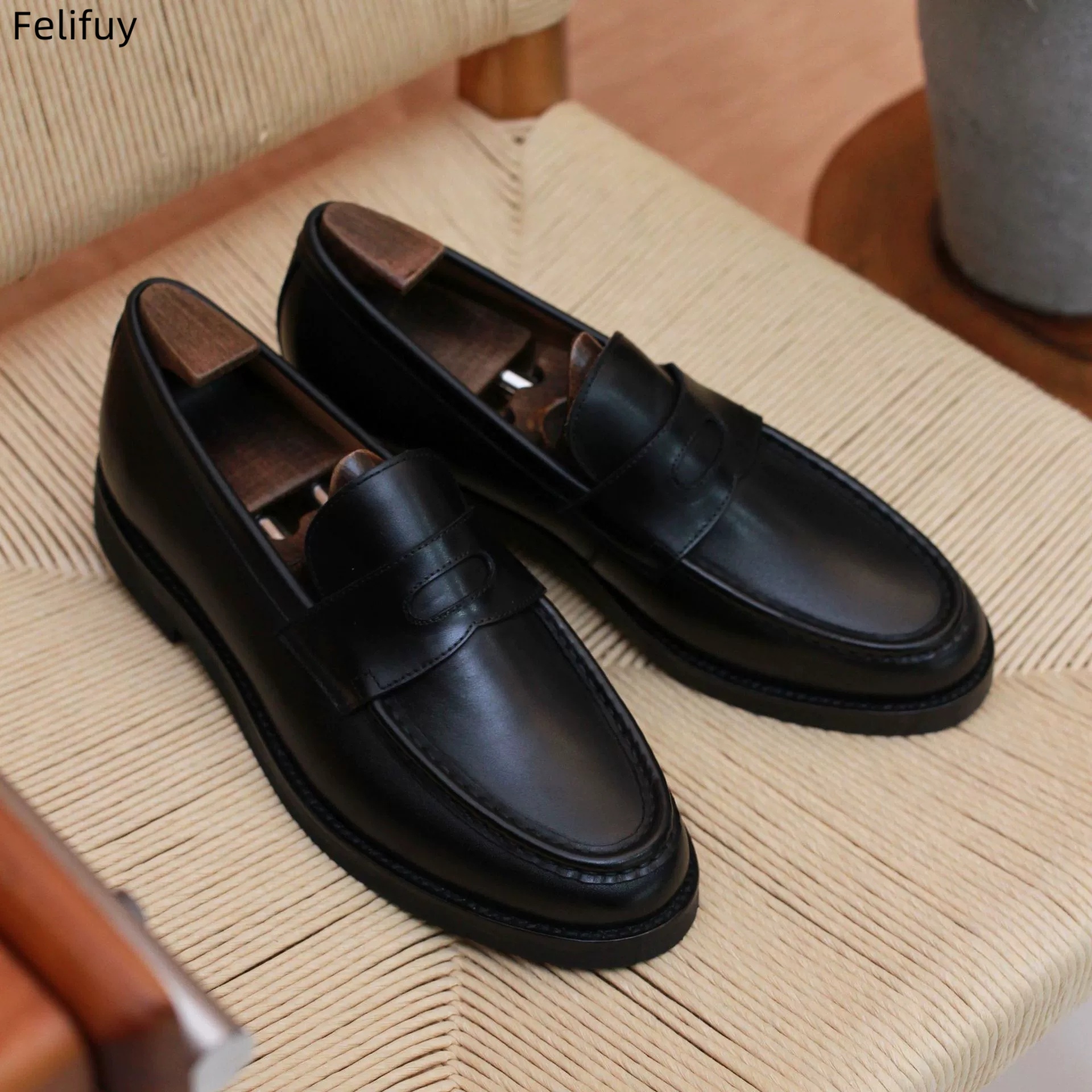 New Italian Kinds Men Genuine  - Men Shoes Kinds avaliação e preço