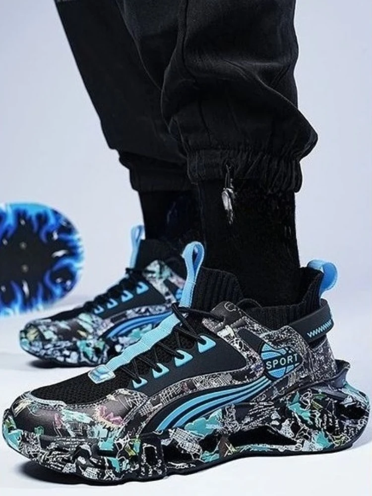 Print Running Male Sports Shoe - Men Shoes Clearance avaliação e preço