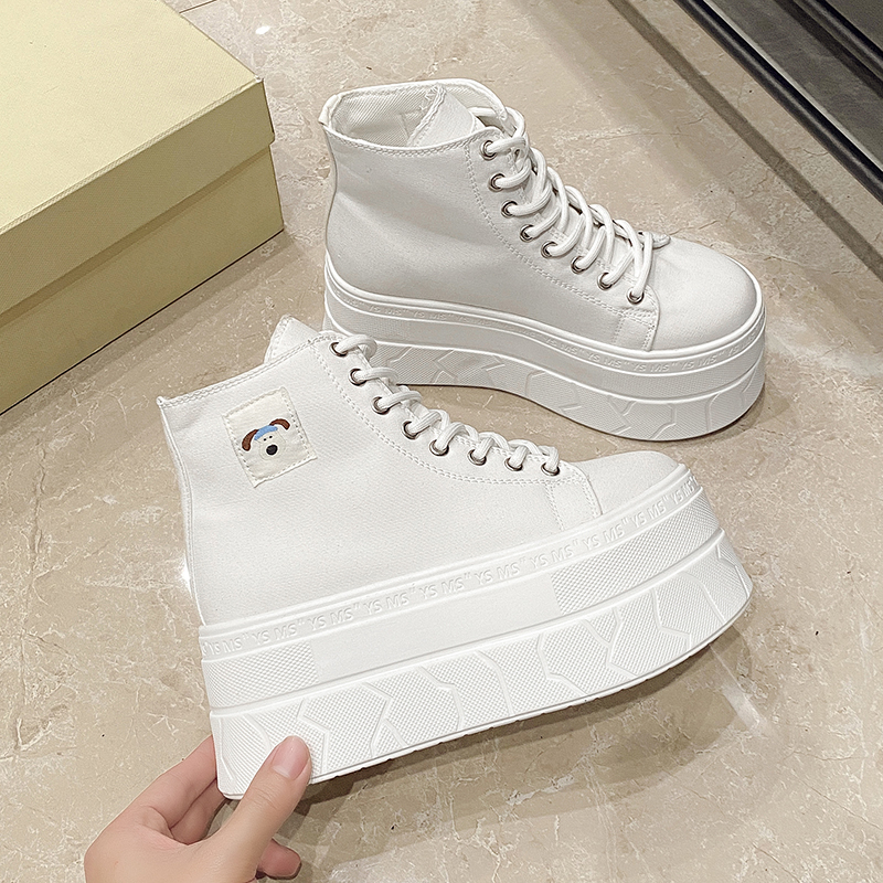 Women's Canvas Thick Bottom He - Canvas Sneaker High avaliação e preço