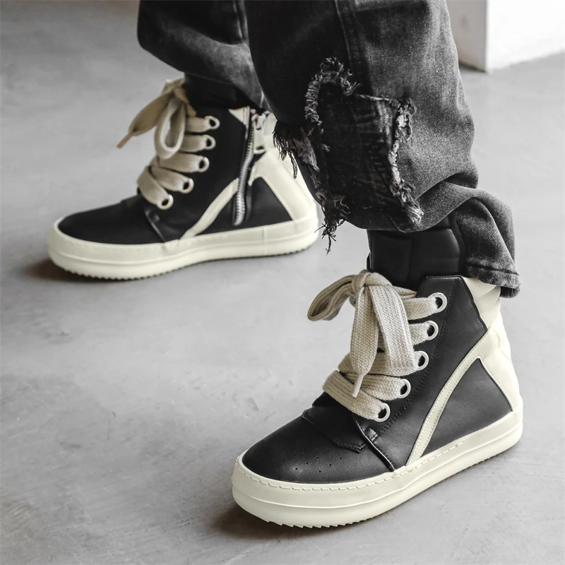 Men Casual Luxury Sneakers Str - Men'S Shoes To Increase Height avaliação e preço