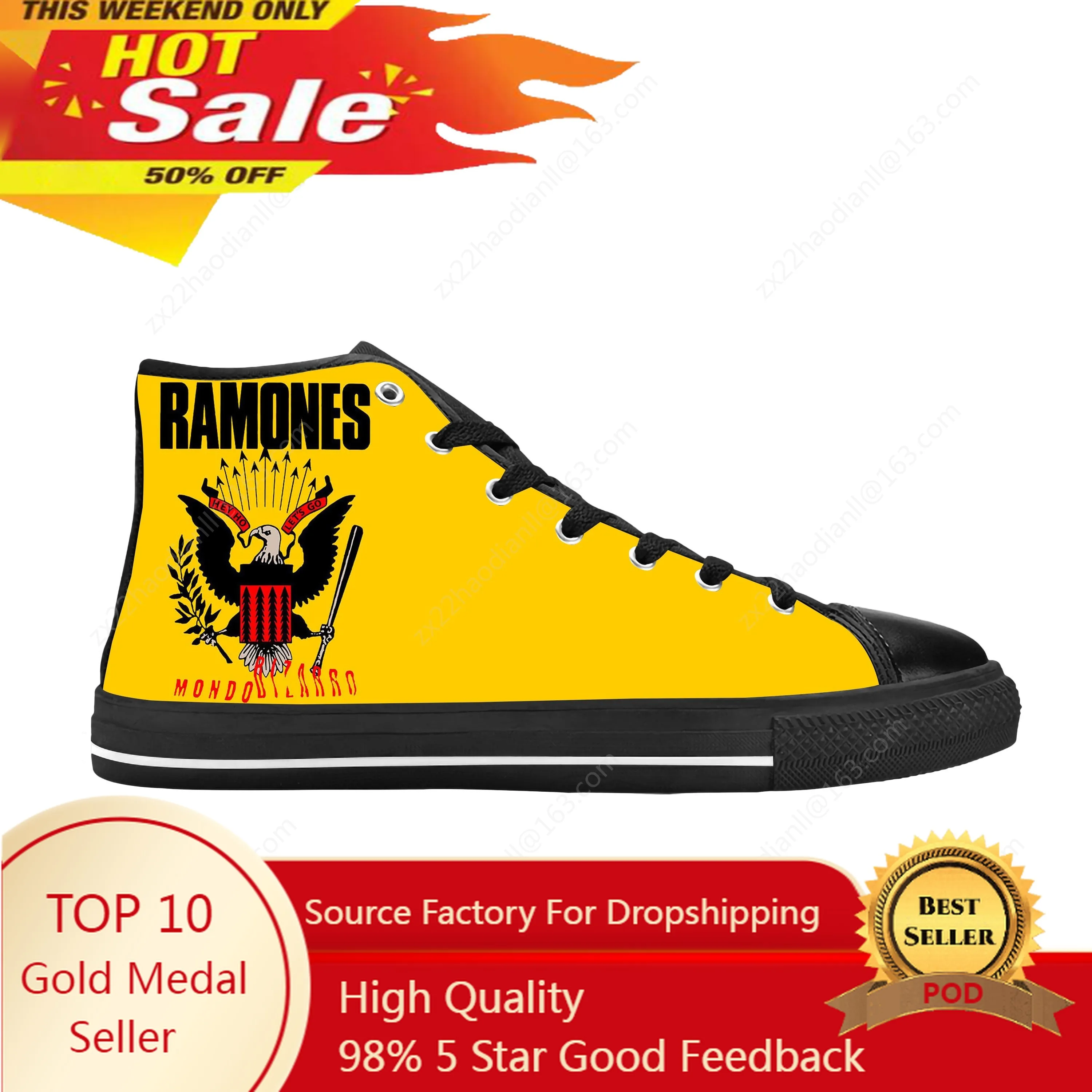 Hot Punk Rock Band Music Singe - Canvas Sneaker High avaliação e preço