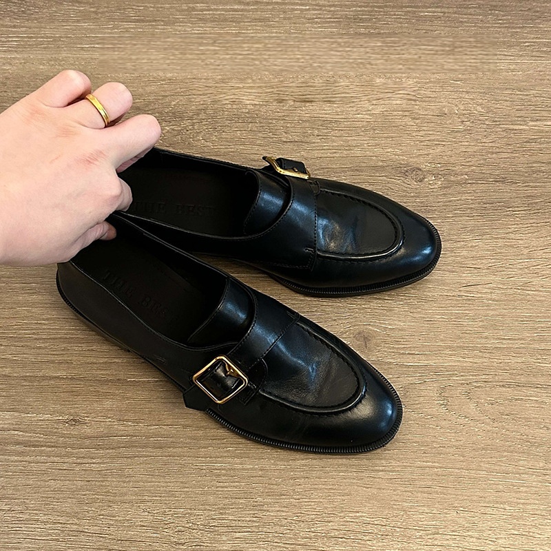 Women's Black Shoes Monk Strap - Monk Strap Shoe avaliação e preço