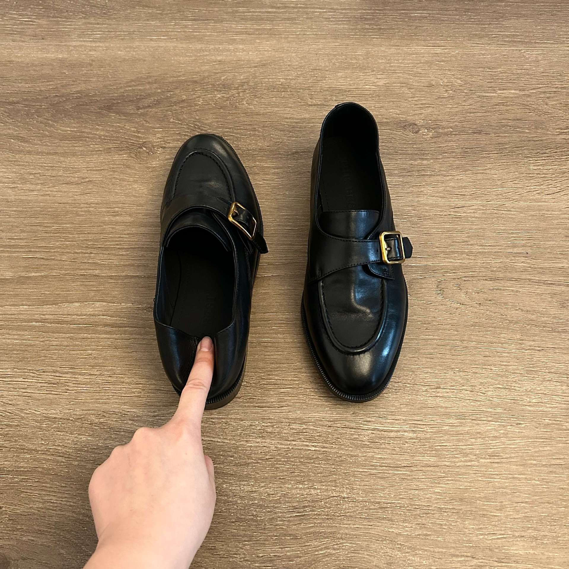 Women's Black Shoes Monk Strap - Monk Strap Shoe avaliação e preço