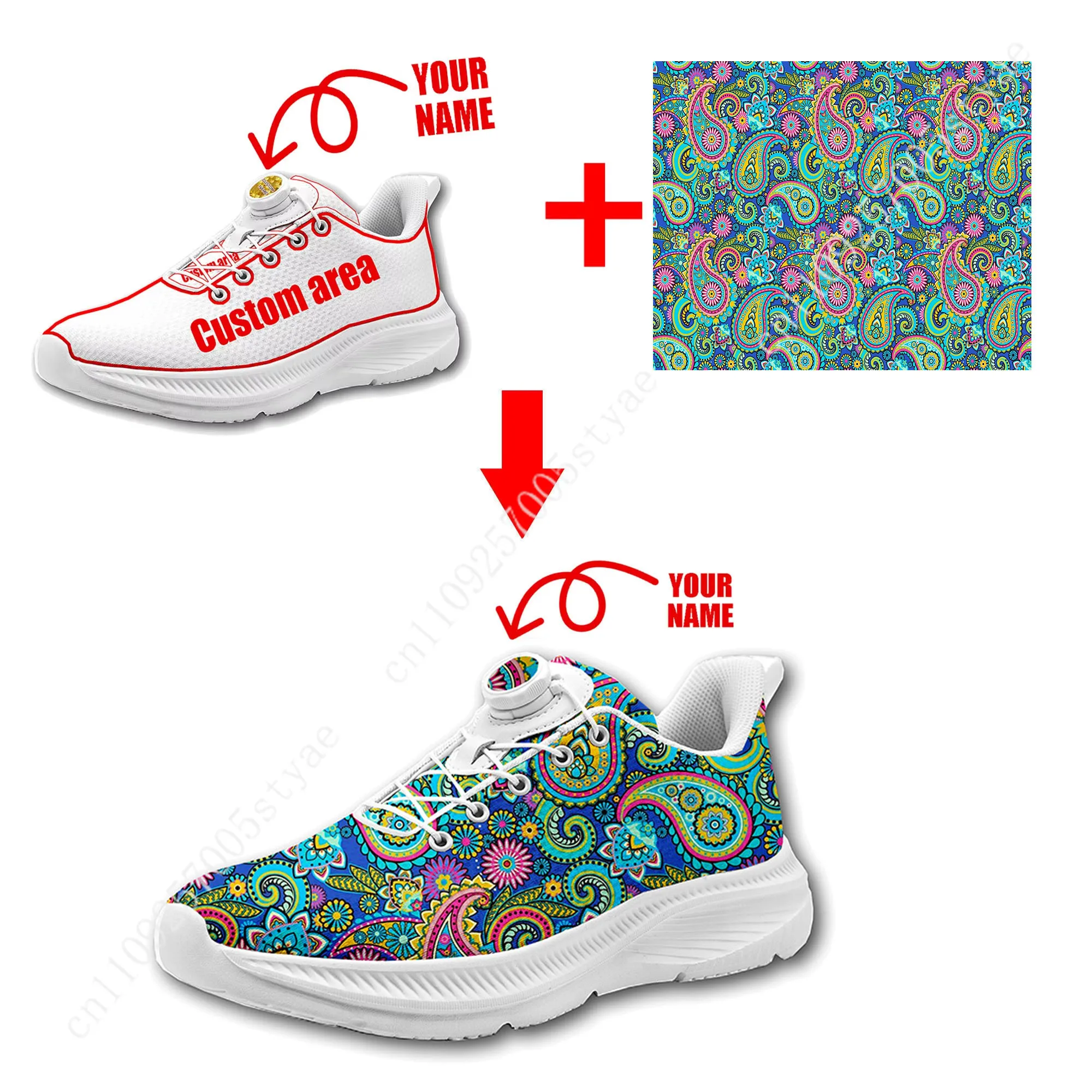 Bohemian Mandala Floral Print  - Men'S Shoes Lightweight avaliação e preço