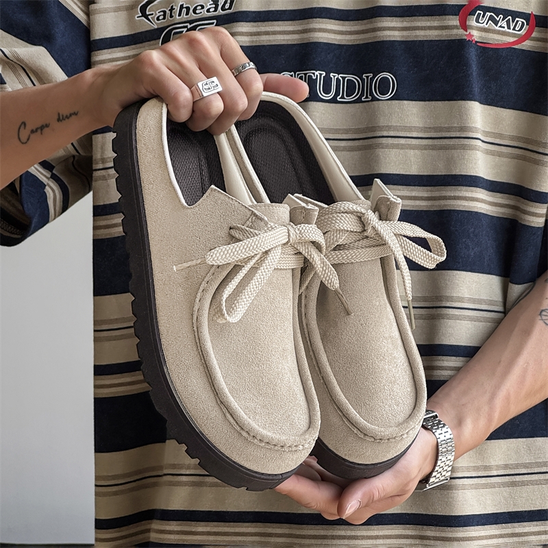 Fashion Men Half Slippers Sued - Running Shoes Lightweight avaliação e preço