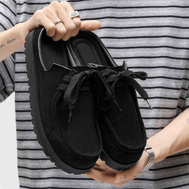 Fashion Men Half Slippers Sued - Running Shoes Lightweight avaliação e preço