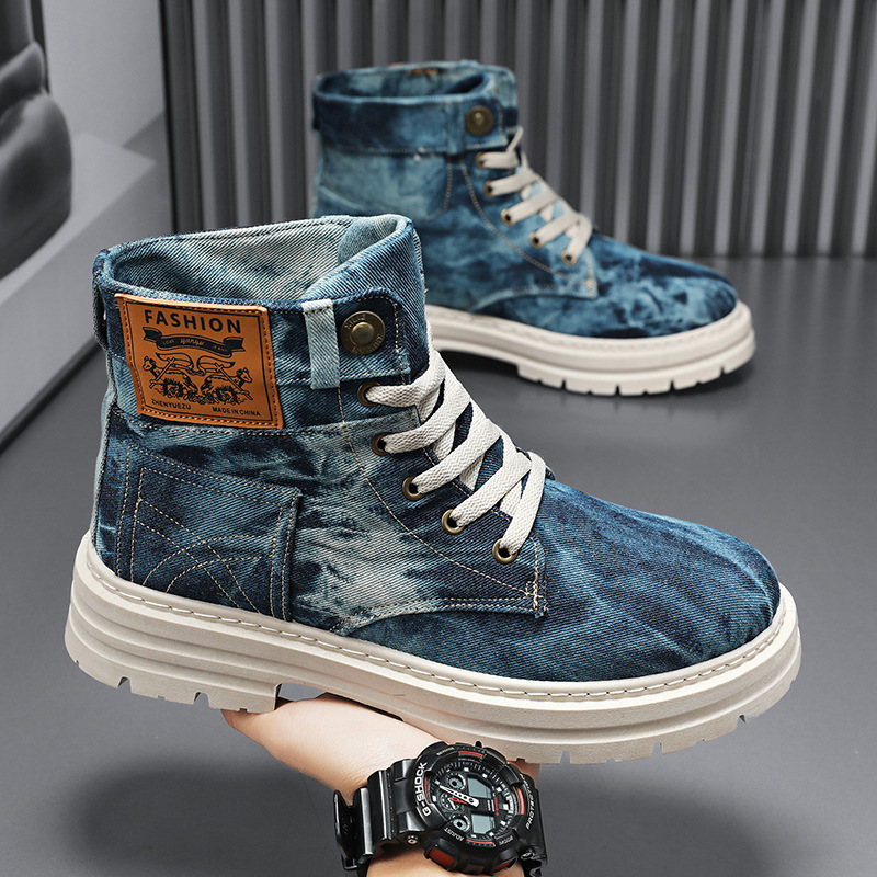 Spring High Top Mens Shoes 202 - Canvas Sneaker High avaliação e preço