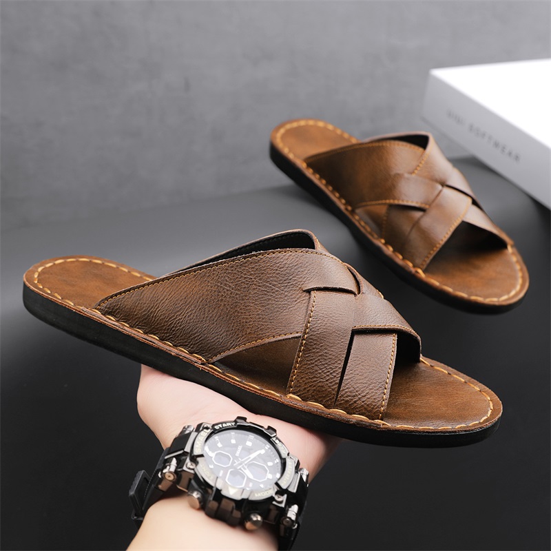 Genuine Leather Men Casual San - Men'S Shoes Qn avaliação e preço