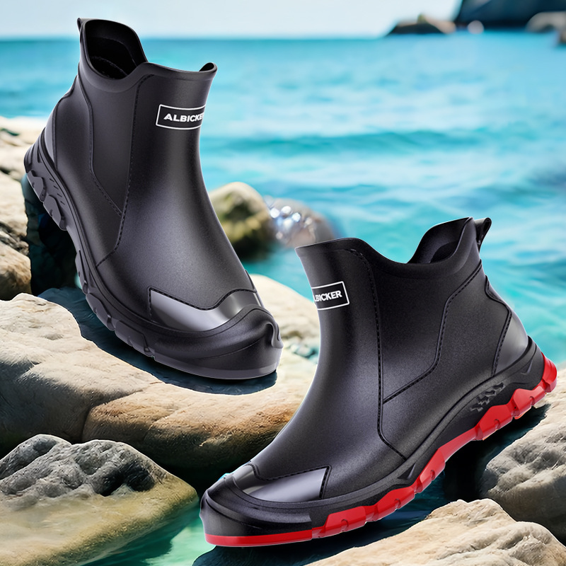 Men's Short Rain Boots Urban W - Men'S Shoes Water Resistant avaliação e preço