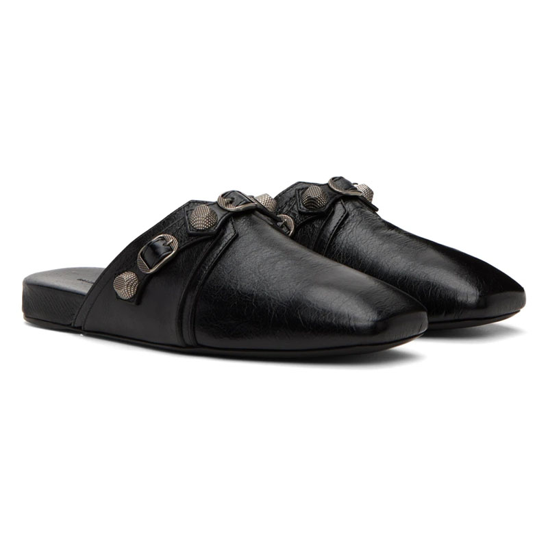 Black Soft Leather Square Toes - Men'S Shoes Qn avaliação e preço