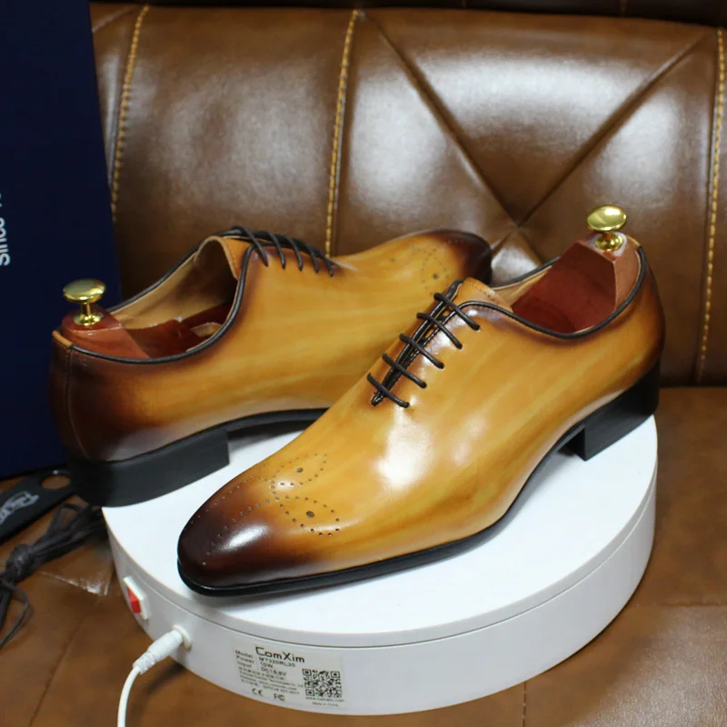 Mens Oxford Genuine Leather Sh - Monk Strap Shoe avaliação e preço