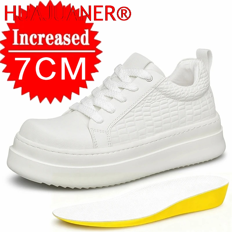 Men's Leather Elevator Shoes 7 - Men'S Shoes To Increase Height avaliação e preço