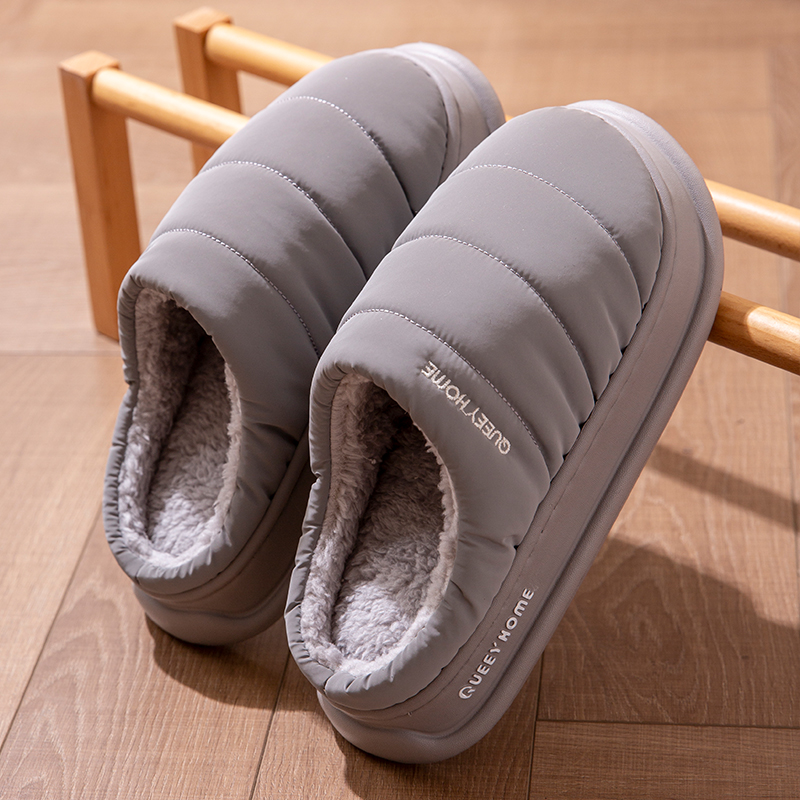 Men's New Winter Down Slippers - Men'S Shoes Water Resistant avaliação e preço