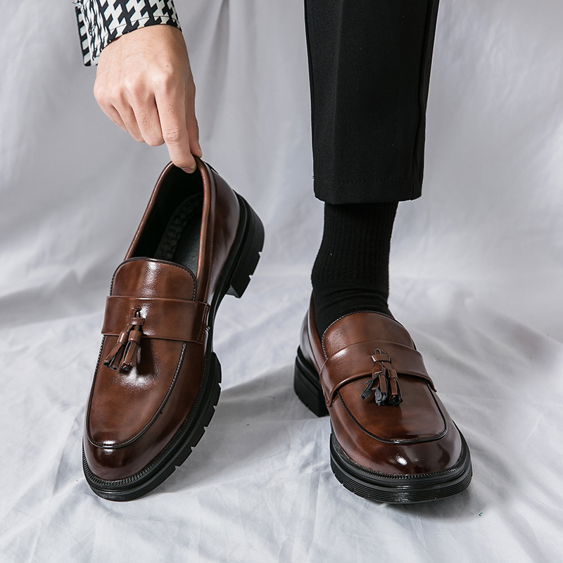 High Quality Men Leather Forma - Men'S Shoes Drivers avaliação e preço