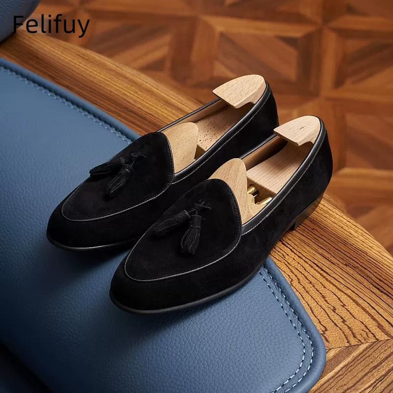 Italian kinds Cow Suede Men's  - Men Shoes Kinds avaliação e preço