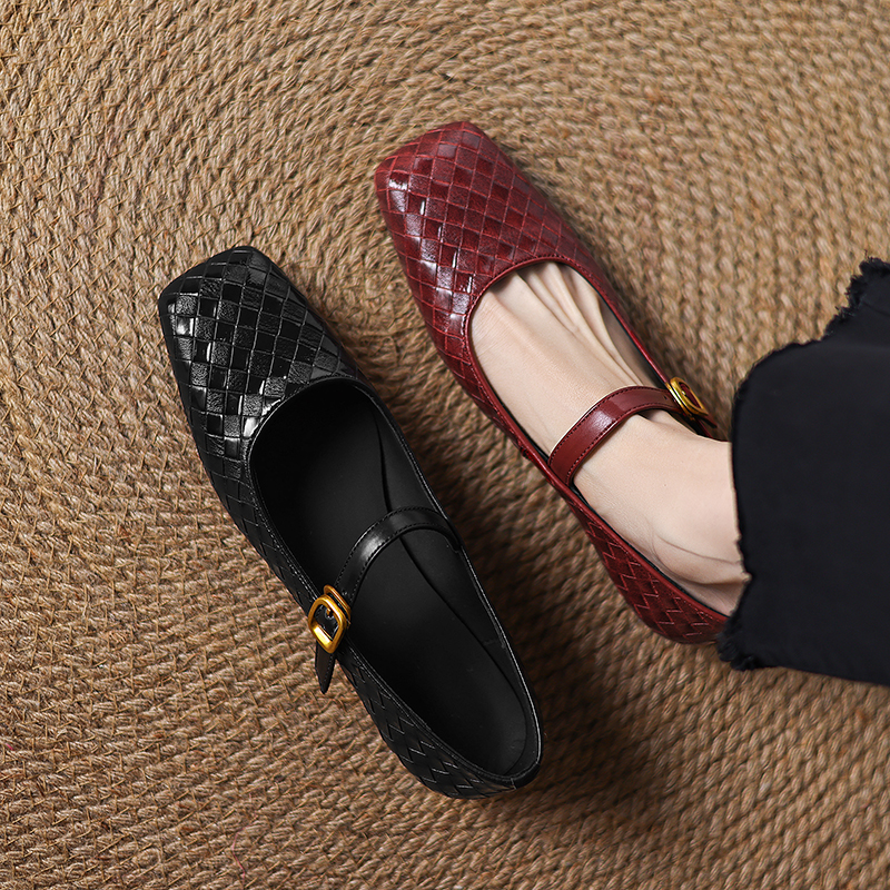 Woven Flat Bottom Mary Jane Wo - Men Shoes Style avaliação e preço