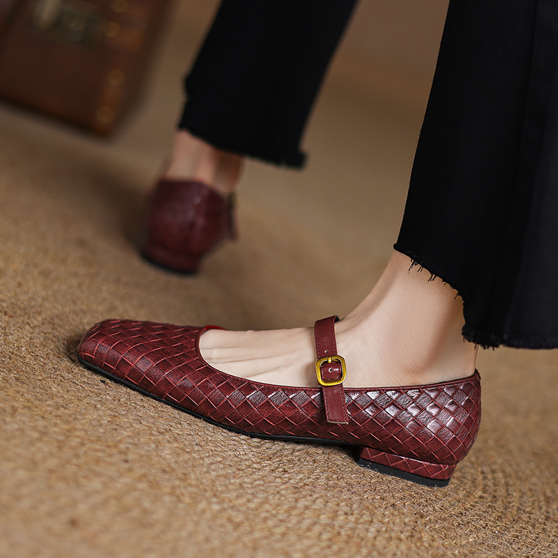 Woven Flat Bottom Mary Jane Wo - Men Shoes Style avaliação e preço