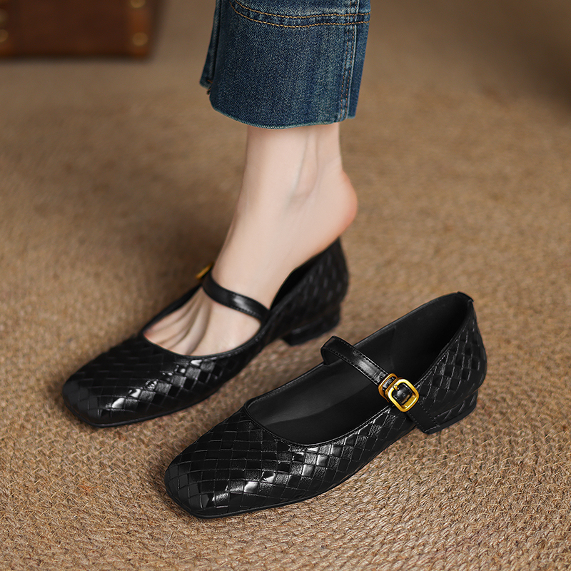 Woven Flat Bottom Mary Jane Wo - Men Shoes Style avaliação e preço