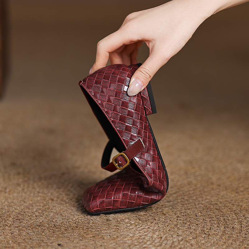 Woven Flat Bottom Mary Jane Wo - Men Shoes Style avaliação e preço