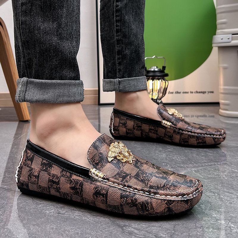 size 38-48 luxury checkered sl - Men'S Shoes Drivers avaliação e preço