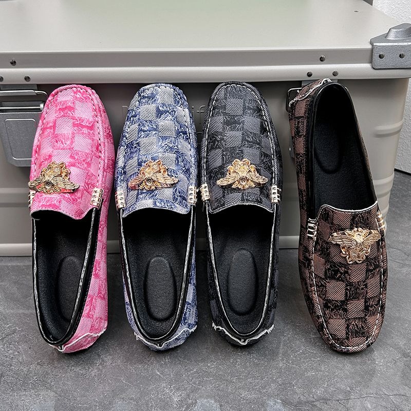 size 38-48 luxury checkered sl - Men'S Shoes Drivers avaliação e preço