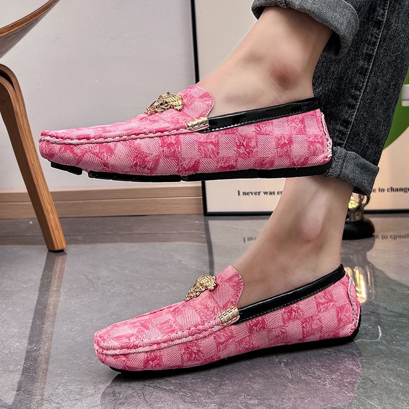 size 38-48 luxury checkered sl - Men'S Shoes Drivers avaliação e preço