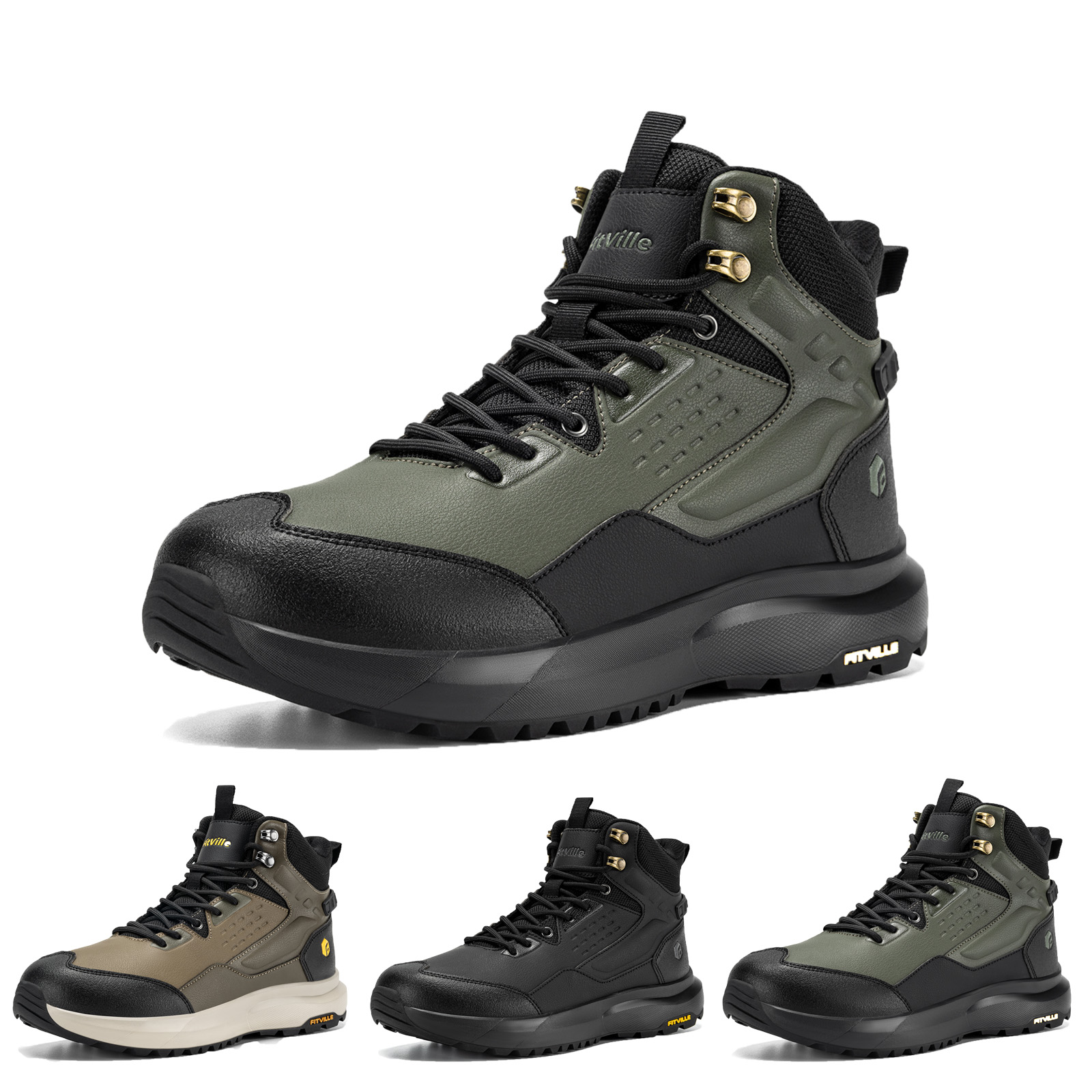 FitVille Men's Wide Hiking Boo - Men'S Shoes Water Resistant avaliação e preço