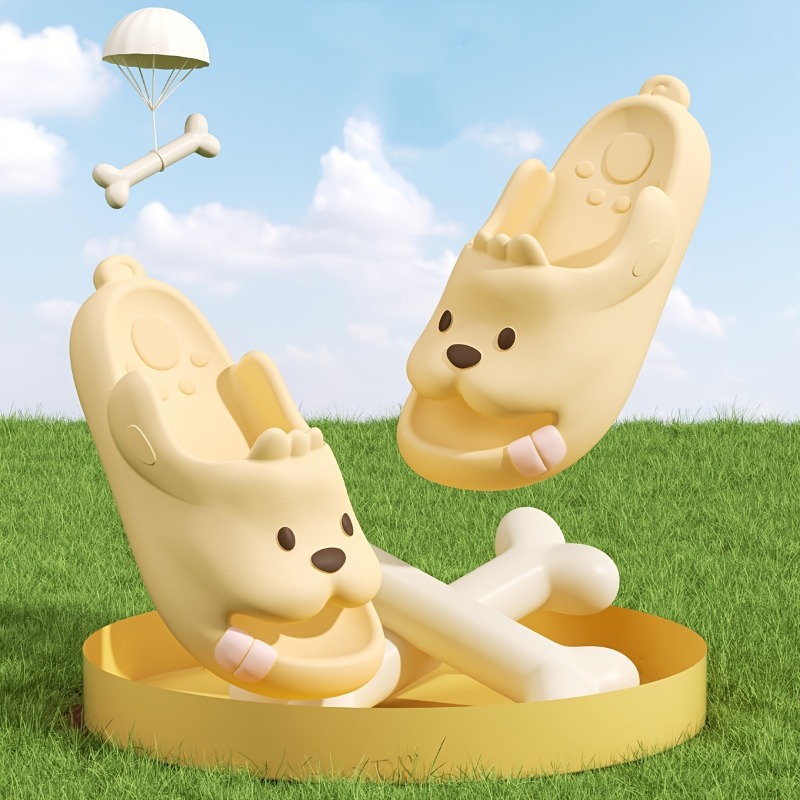 Cute Dog Cartoon Slippers Wome - Men Shoes Size To Women avaliação e preço