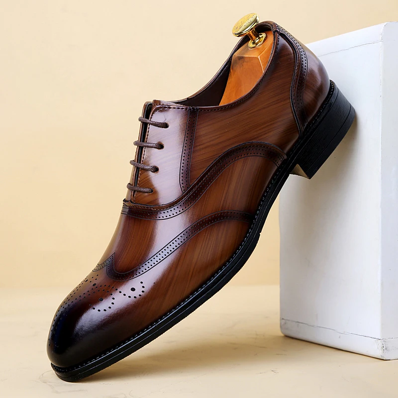 Luxury Brand Men's Glossy Leat - Monk Strap Shoe avaliação e preço