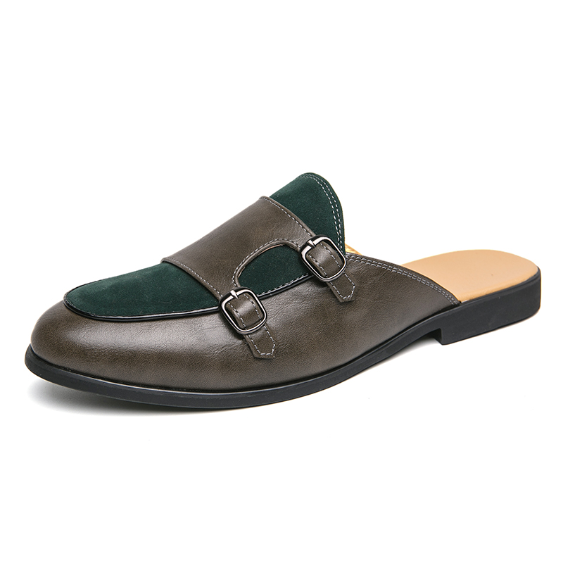 Fashion Black Green Monk Strap - Monk Strap Shoe avaliação e preço