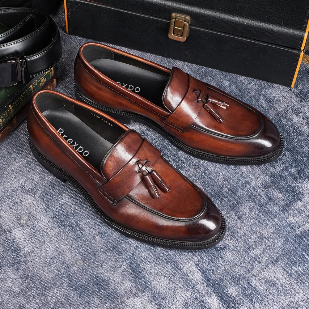 Men's Casual Breathable Leathe - Monk Strap Shoe avaliação e preço