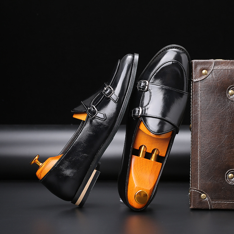 Fashion Men Loafer New Handmad - Monk Strap Shoe avaliação e preço
