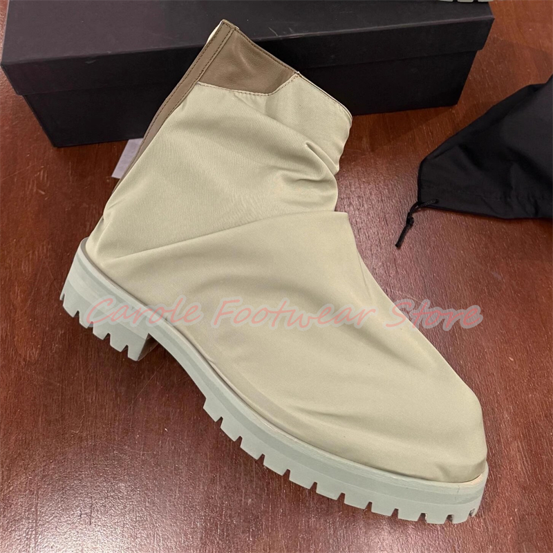 Pleated Nylon Cloth High Top M - Men'S Shoes To Increase Height avaliação e preço