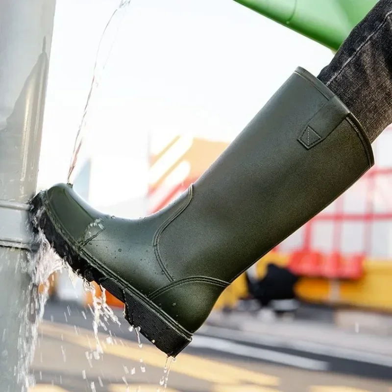 Rain Boots for Men Gum Fishing - Men'S Shoes Water Resistant avaliação e preço