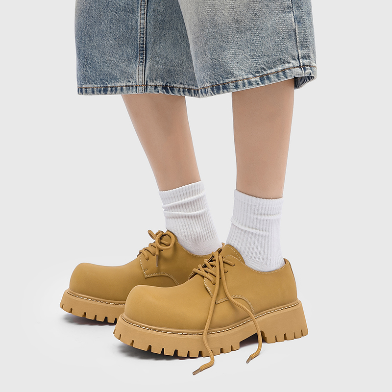 Men's Spring Autumn Thick Sole - Men'S Shoes To Increase Height avaliação e preço