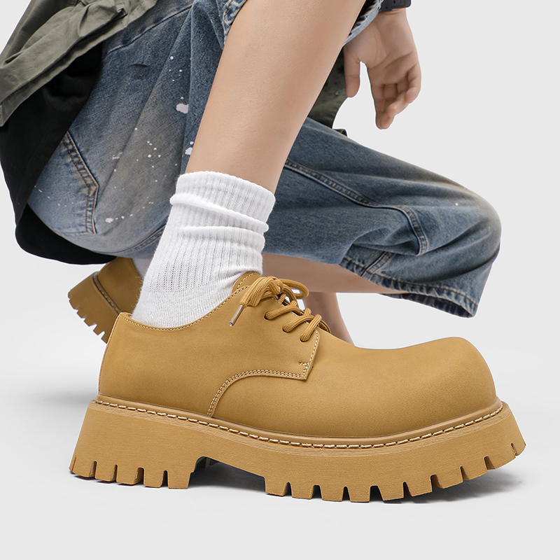 Men's Spring Autumn Thick Sole - Men'S Shoes To Increase Height avaliação e preço