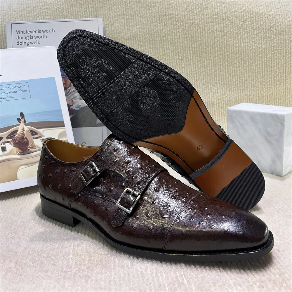 Men's Pointed Python Pattern G - Monk Strap Shoe avaliação e preço