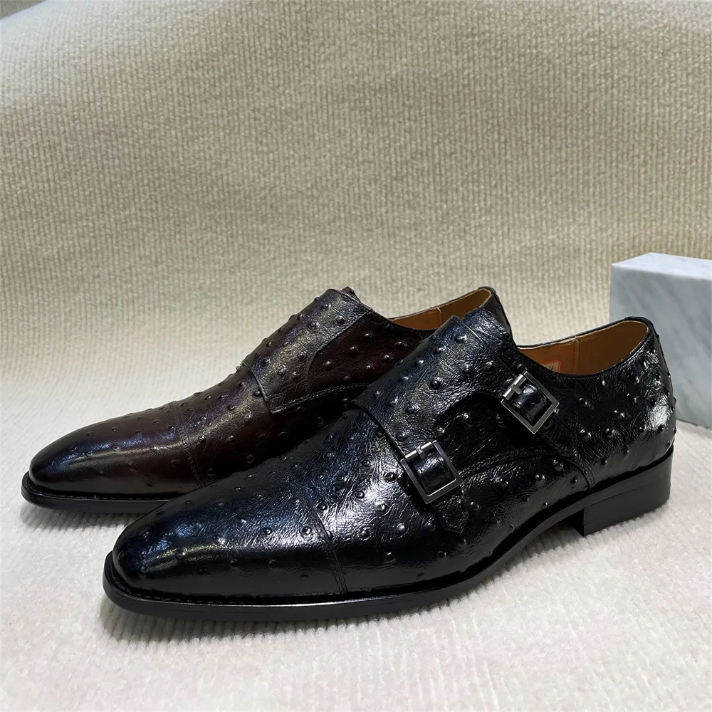 Men's Pointed Python Pattern G - Monk Strap Shoe avaliação e preço