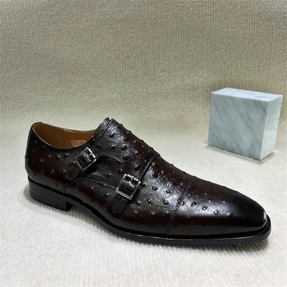 Men's Pointed Python Pattern G - Monk Strap Shoe avaliação e preço