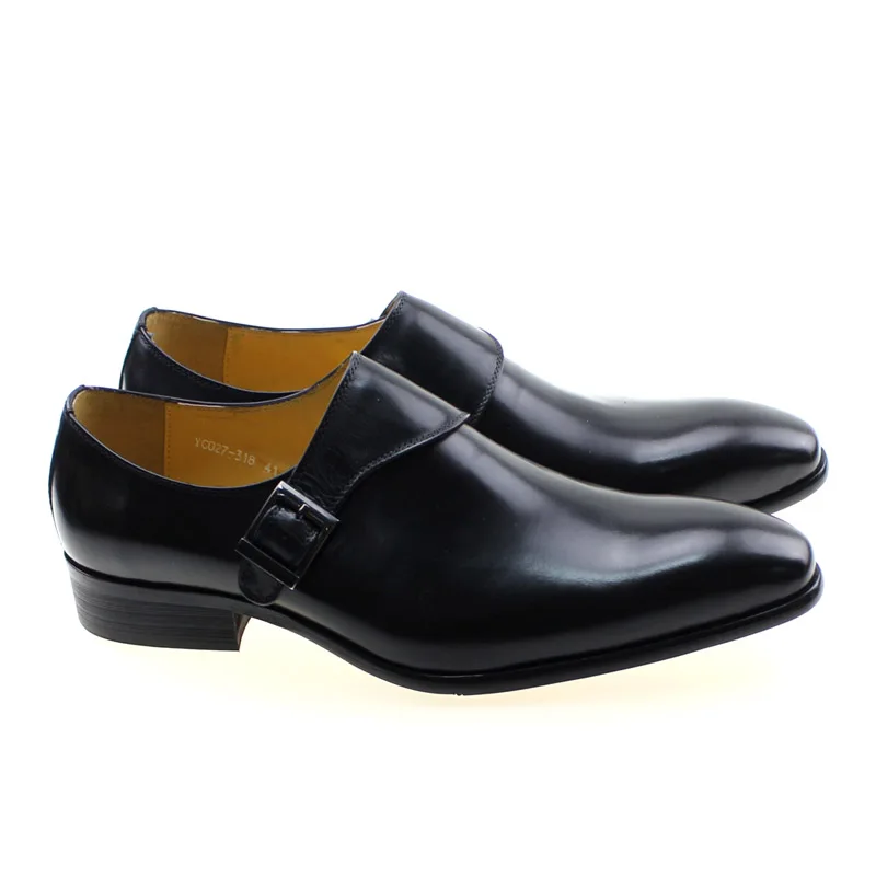Men's Genuine Leather Monk Str - Monk Strap Shoe avaliação e preço