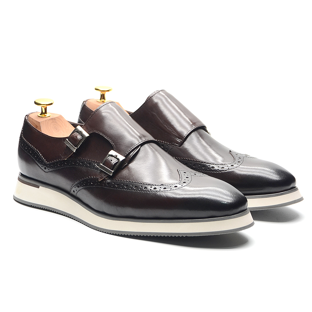 European Luxury Mens Sneakers  - Monk Strap Shoe avaliação e preço