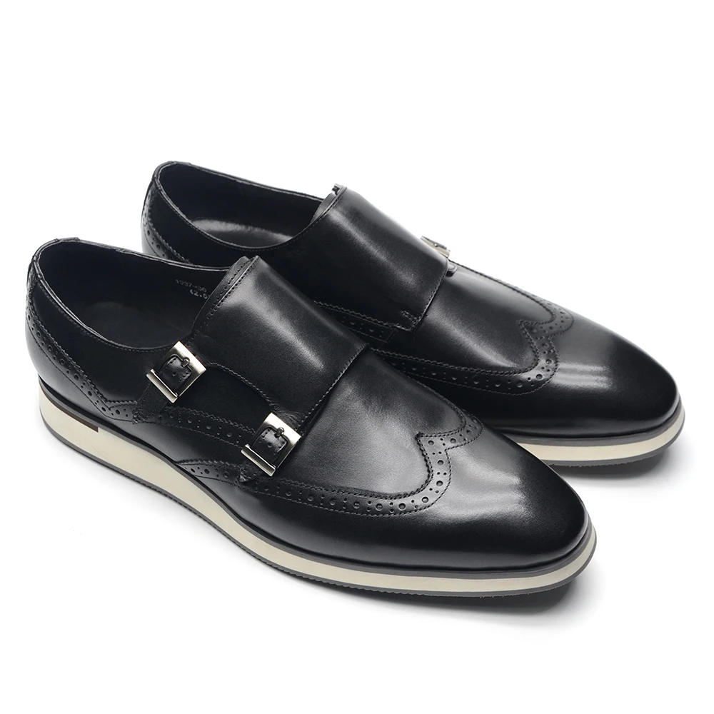 European Luxury Mens Sneakers  - Monk Strap Shoe avaliação e preço
