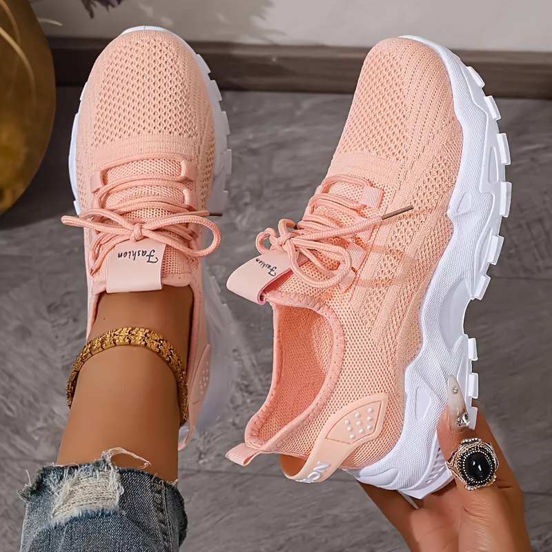 Breathable Knit Sneakers Fashi - Running Shoes Lightweight avaliação e preço