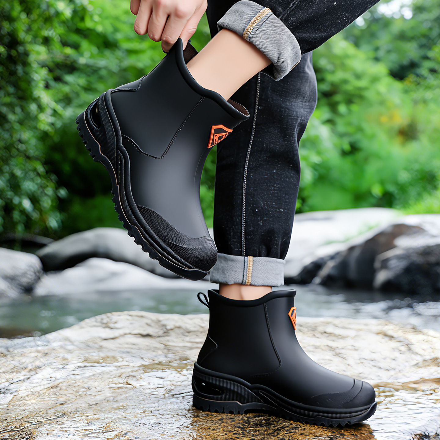 Wear resistant thick soled wat - Men'S Shoes Water Resistant avaliação e preço