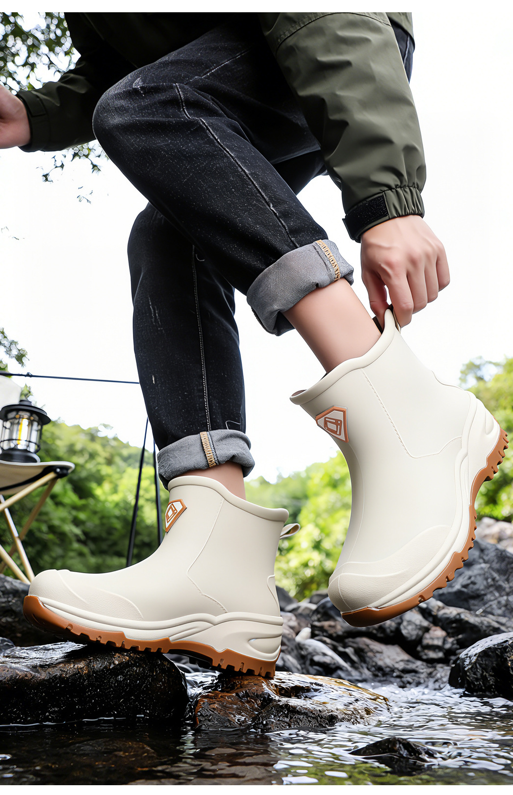 Wear resistant thick soled wat - Men'S Shoes Water Resistant avaliação e preço
