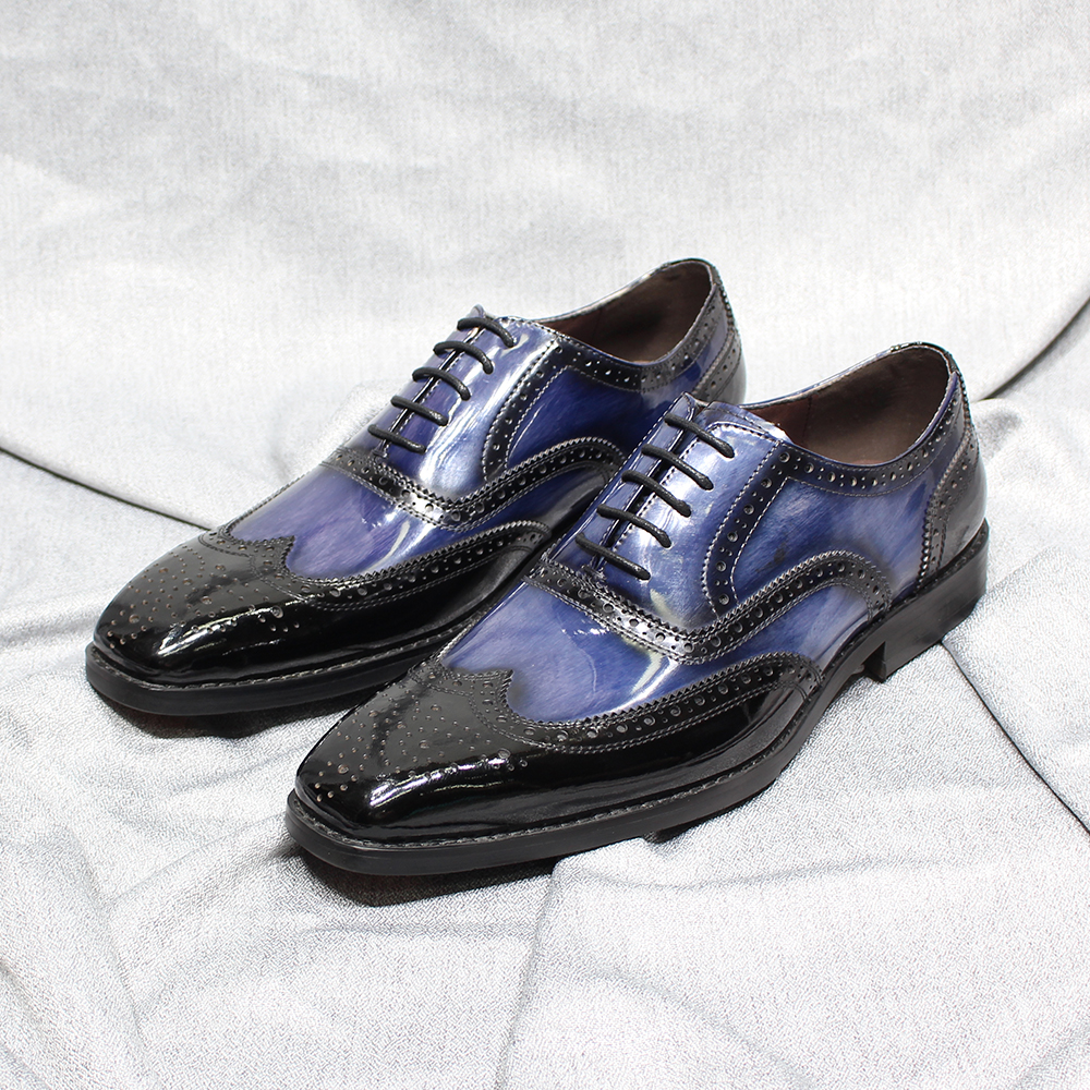 Cow Patent Leather Men's Oxfor - Monk Strap Shoe avaliação e preço