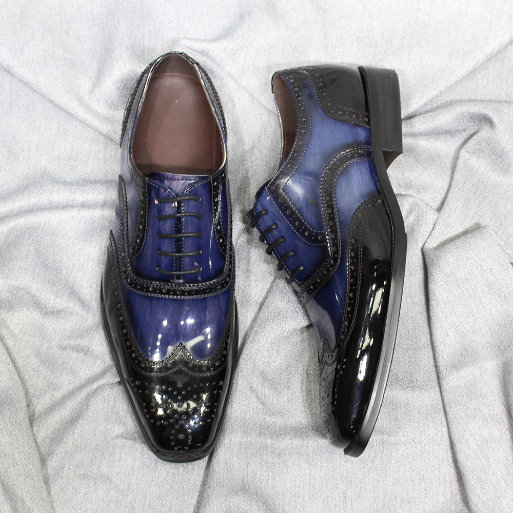 Cow Patent Leather Men's Oxfor - Monk Strap Shoe avaliação e preço